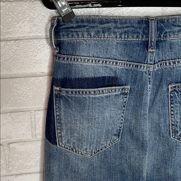 Cello Patchwork Denim Mini Skirt - Picture 5 of 9